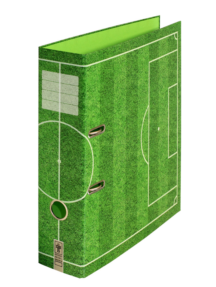 Das frische Grün des Fußballplatzes verleiht dem Motivordner "Rasenplatz" seinen Name.
