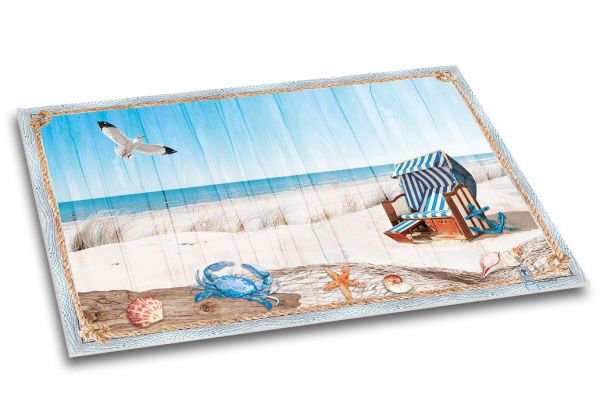Schreibtischunterlage "Meeresbrise" | Meer, Strand | Seitenansicht