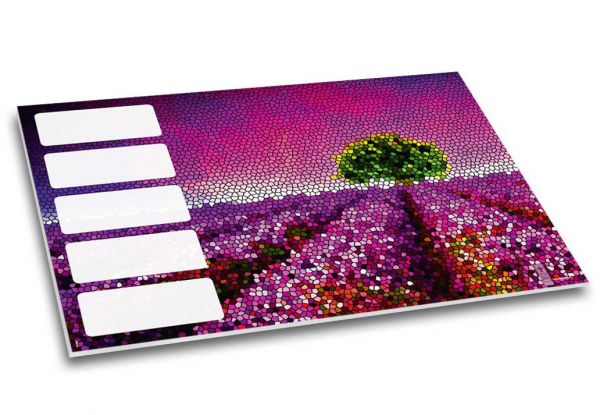 Schreibtischunterlage "Lavendeltraum" | Blumen, lila | Seitenansicht