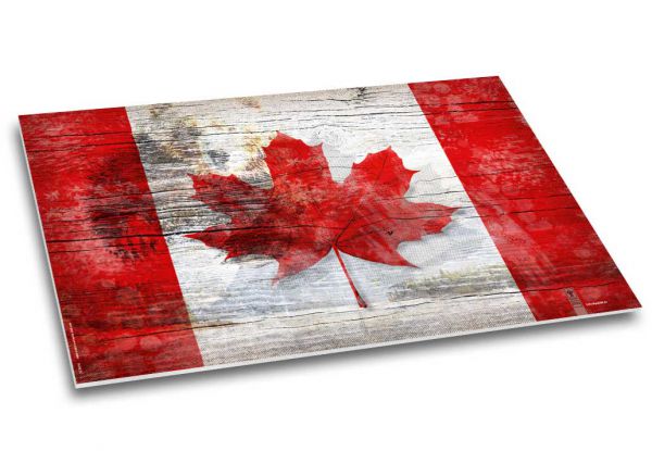Schreibtischunterlage "Kanada - Abenteuer in unberührter Natur" | Kanada, rot | Seitenansicht