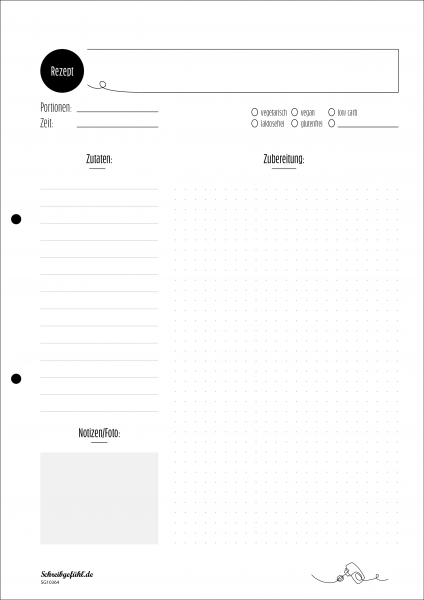 Jedes Rezept wird ordentlich erfasst und nach Belieben mit einem Foto ergänzt.